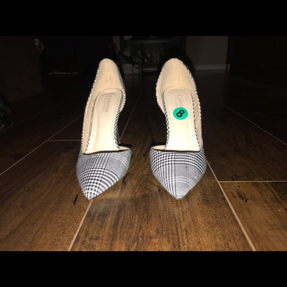 Plaid d’Orsay heels - Picture 2 of 4